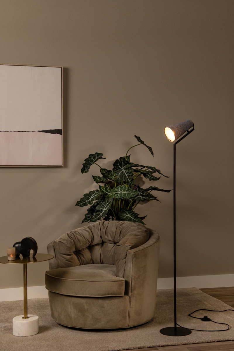 Lucide BENSEN - Stojacia lampa - 1xE14 - Sivá